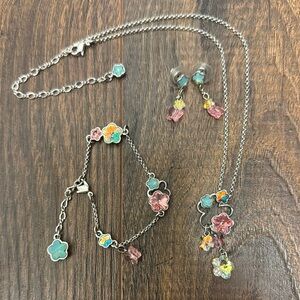 Original Swarovski Floral Multicolor Jewelry Set